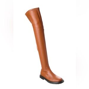 STAUD Tan Over the Knee Boots